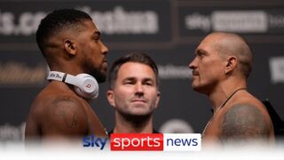 Anthony Joshua vs Oleksandr Usyk: A tense final stare-down before the world heavyweight title fight